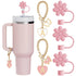 Letter Butterfly Flower Dust-proof Straw Cap for tumbler, Tumbler Set Accessories